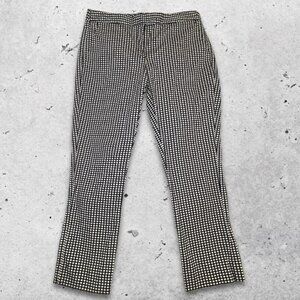 Brooks Brothers Pants Natalie Fit Soft Fabric Checkered Pattern Black/White W 6‎